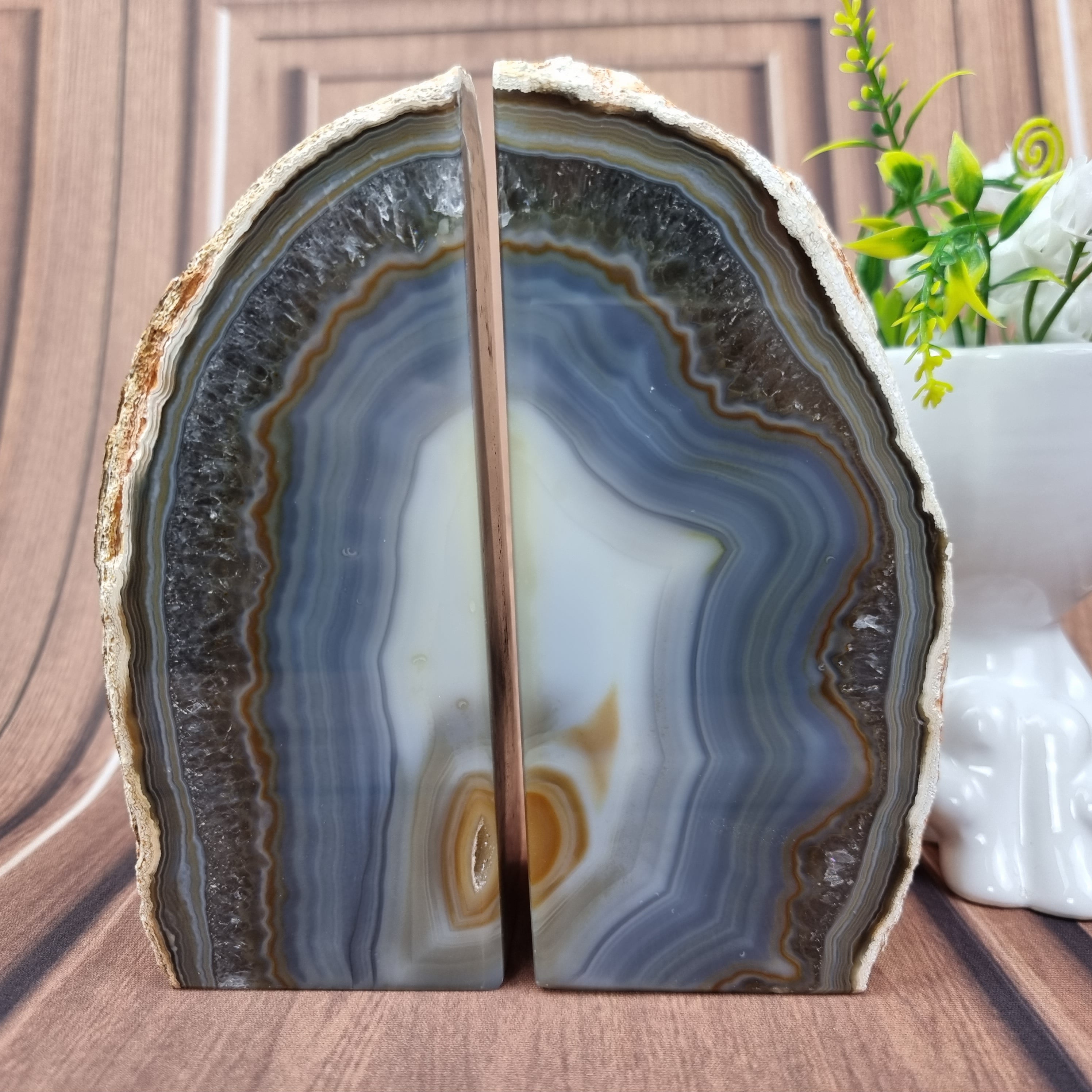 Natural Agate Book Back 3kg to 5kg - Single Piece