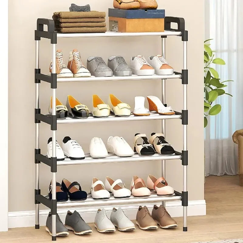 3-7Floor Simple Shoe Rack Multi Layer Dustproof Household Doorstep Shoe Cabinet Storage Space Saving Assembly Of Small Shoe Rack