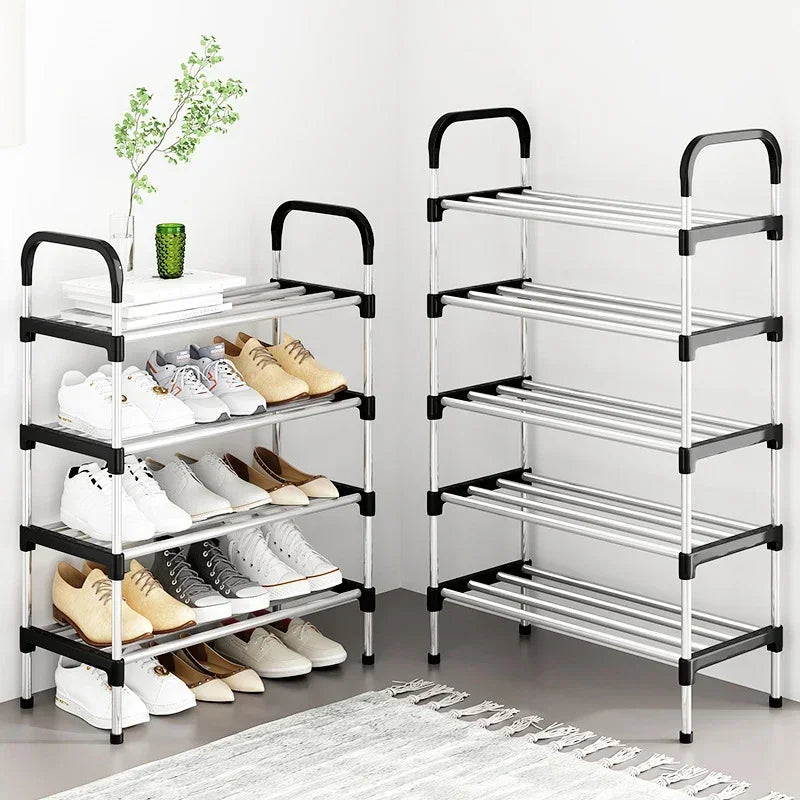 3-7Floor Simple Shoe Rack Multi Layer Dustproof Household Doorstep Shoe Cabinet Storage Space Saving Assembly Of Small Shoe Rack