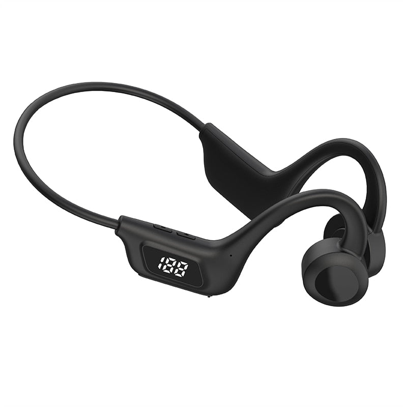 JS7 Bone Conduction Wireless Bluetooth Headset LED Display Earbuds Ear Hook Air Pro Fone Bluetooth Earphones Wireless Headphones